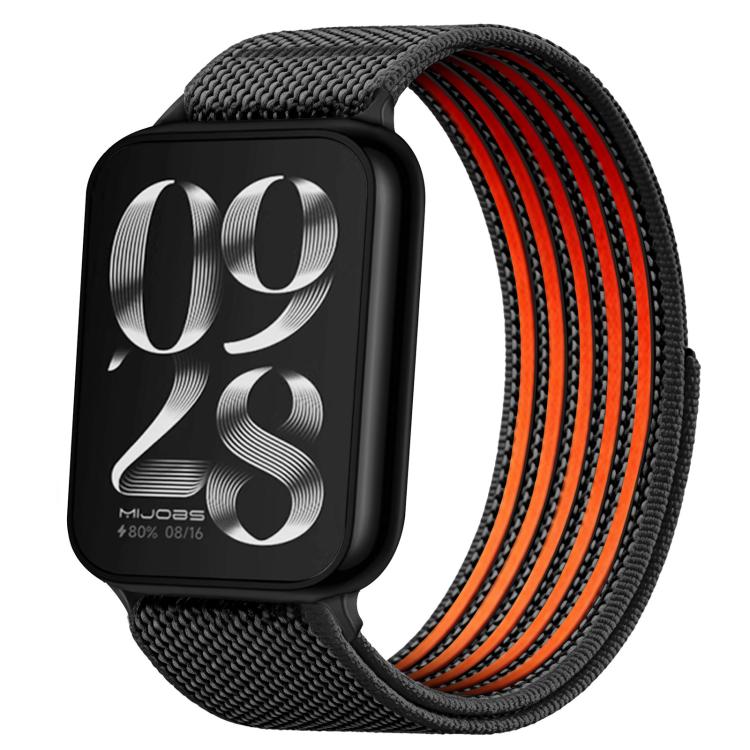 Airy Mixed Nylon Loop Metal Connector Watch Band, For Xiaomi Band  10 Pro / Redmi Watch 6 / 5