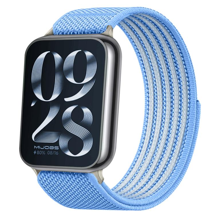 Airy Mixed Nylon Loop Metal Connector Watch Band, For Xiaomi Band  10 Pro / Redmi Watch 6 / 5