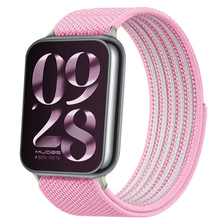 Airy Mixed Nylon Loop Metal Connector Watch Band, For Xiaomi Band  10 Pro / Redmi Watch 6 / 5