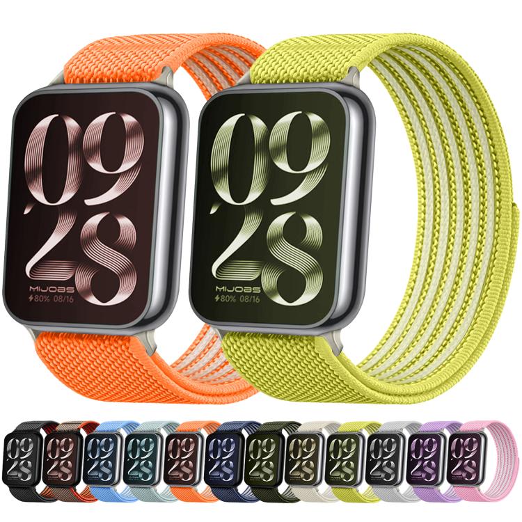 Airy Mixed Nylon Loop Metal Connector Watch Band, For Xiaomi Band  10 Pro / Redmi Watch 6 / 5