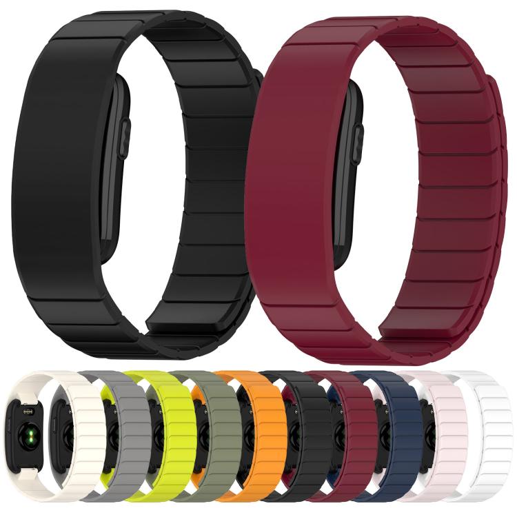 Horizontal Stripe Magnetic Silicone Watch Band, For Garmin CIRQA Smart Band