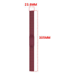 Horizontal Stripe Magnetic Silicone Watch Band, For Garmin CIRQA Smart Band