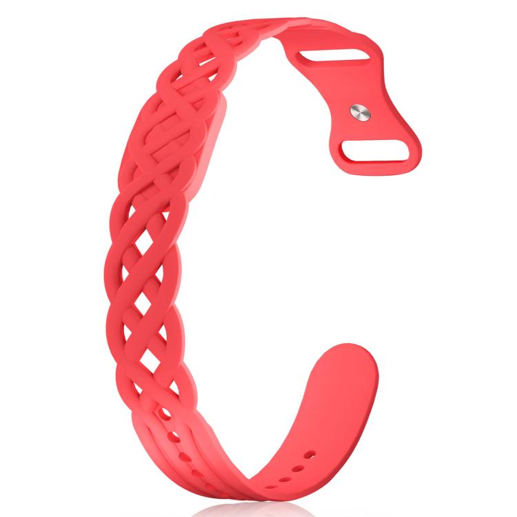 Vine Woven Design Butterfly Buckle Silicone Watch Band, For Google Fitbit Air