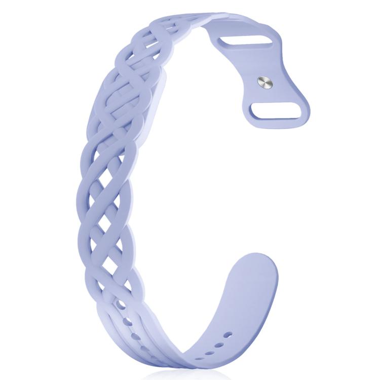 Vine Woven Design Butterfly Buckle Silicone Watch Band, For Google Fitbit Air