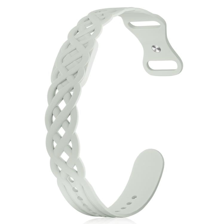 Vine Woven Design Butterfly Buckle Silicone Watch Band, For Google Fitbit Air