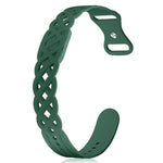 Vine Woven Design Butterfly Buckle Silicone Watch Band, For Google Fitbit Air