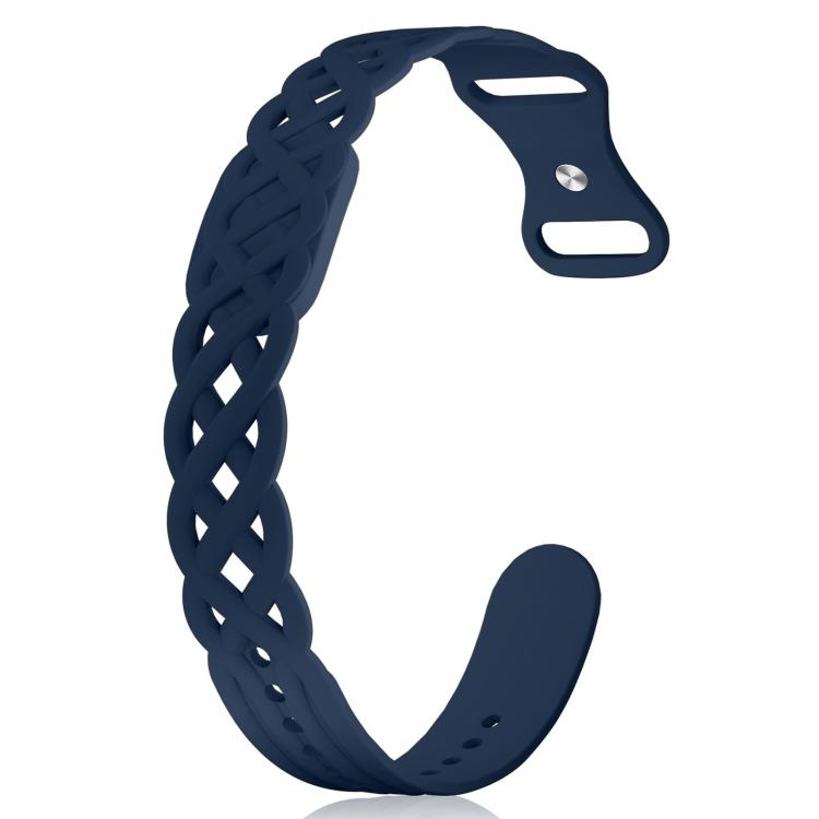 Vine Woven Design Butterfly Buckle Silicone Watch Band, For Google Fitbit Air