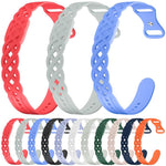 Vine Woven Design Butterfly Buckle Silicone Watch Band, For Google Fitbit Air