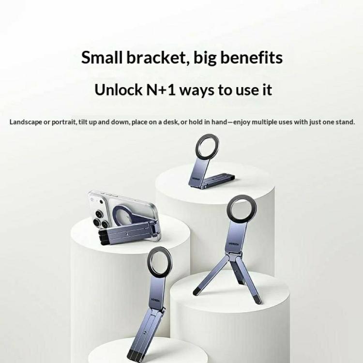 UGREEN LP962 75509 Portable Magnetic Phone Selfie Stick Tripod with 1/4 Thread Hole