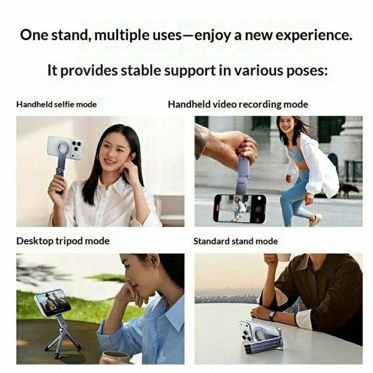 UGREEN LP962 75509 Portable Magnetic Phone Selfie Stick Tripod with 1/4 Thread Hole
