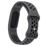 Perforated Butterfly Buckle Two Color Silicone Watch Band, For Google Fitbit Air