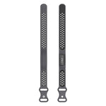 Perforated Butterfly Buckle Two Color Silicone Watch Band, For Google Fitbit Air