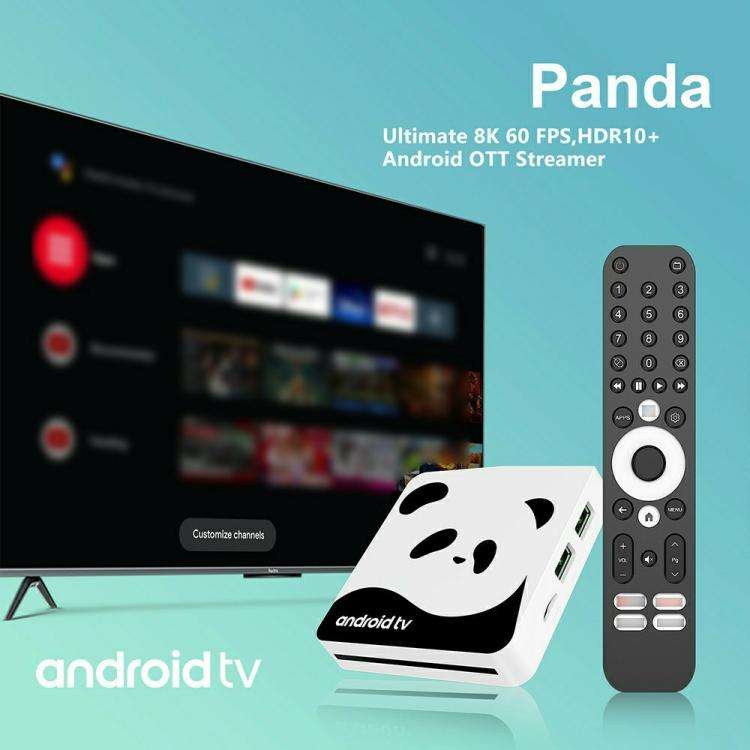 I96 Panda 1GB+8GB BT5.0 Streaming Media Player 4K Android 14 TV Box, Hi3798 Quad Core, US Plug, EU Plug, UK Plug, AU Plug