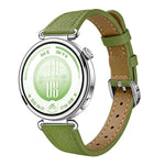 Slim Lychee-Textured Genuine Leather Watch Band, 18mm