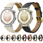 Slim Lychee-Textured Genuine Leather Watch Band, 18mm