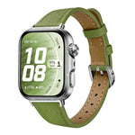 Slim Lychee-Textured Genuine Leather Watch Band, For Huawei Watch Fit 5 Pro / Fit 5 / Fit 4