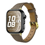 Slim Lychee-Textured Genuine Leather Watch Band, For Huawei Watch Fit 5 Pro / Fit 5 / Fit 4