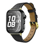Slim Lychee-Textured Genuine Leather Watch Band, For Huawei Watch Fit 5 Pro / Fit 5 / Fit 4