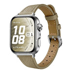 Slim Lychee-Textured Genuine Leather Watch Band, For Huawei Watch Fit 5 Pro / Fit 5 / Fit 4