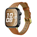 Slim Lychee-Textured Genuine Leather Watch Band, For Huawei Watch Fit 5 Pro / Fit 5 / Fit 4