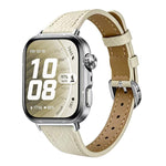 Slim Lychee-Textured Genuine Leather Watch Band, For Huawei Watch Fit 5 Pro / Fit 5 / Fit 4