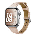Slim Lychee-Textured Genuine Leather Watch Band, For Huawei Watch Fit 5 Pro / Fit 5 / Fit 4