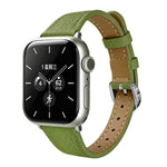 Slim Lychee-Textured Genuine Leather Watch Band, For Apple Watch 46mm / 49mm / 45mm / 44mm, For Apple Watch 42mm / 41mm / 40mm / 38mm