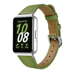 Slim Lychee-Textured Genuine Leather Watch Band, For Galaxy Fit3