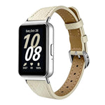 Slim Lychee-Textured Genuine Leather Watch Band, For Galaxy Fit3