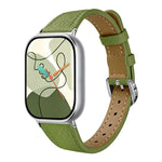 Slim Lychee-Textured Genuine Leather Watch Band, For Xiaomi Band  10 Pro / Redmi Watch 6 / 5