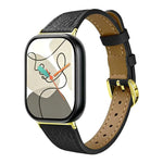 Slim Lychee-Textured Genuine Leather Watch Band, For Xiaomi Band  10 Pro / Redmi Watch 6 / 5