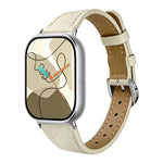 Slim Lychee-Textured Genuine Leather Watch Band, For Xiaomi Band  10 Pro / Redmi Watch 6 / 5