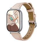 Slim Lychee-Textured Genuine Leather Watch Band, For Xiaomi Band  10 Pro / Redmi Watch 6 / 5