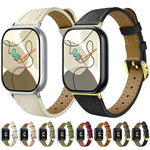 Slim Lychee-Textured Genuine Leather Watch Band, For Xiaomi Band  10 Pro / Redmi Watch 6 / 5