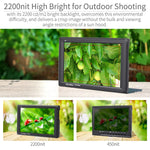 FEELWORLD FW279 Monitor DSLR da campo ultra luminoso da 7 pollici 2200nit su fotocamera Full HD 1920x1200 4K Ingresso uscita HDMI Alta luminosità per stabilizzatore DSLR, FW279