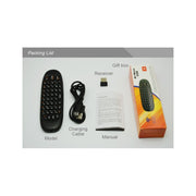 Mouse remoto wireless mini tastiera C120 2.4G con 3 giroscopi e sensore di gravità 3 per PC / HTPC / IPTV / Smart TV e Android TV Box ecc.