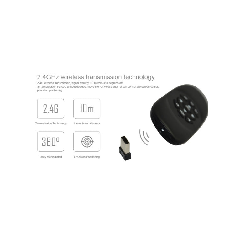 Mouse remoto wireless mini tastiera C120 2.4G con 3 giroscopi e sensore di gravità 3 per PC / HTPC / IPTV / Smart TV e Android TV Box ecc.