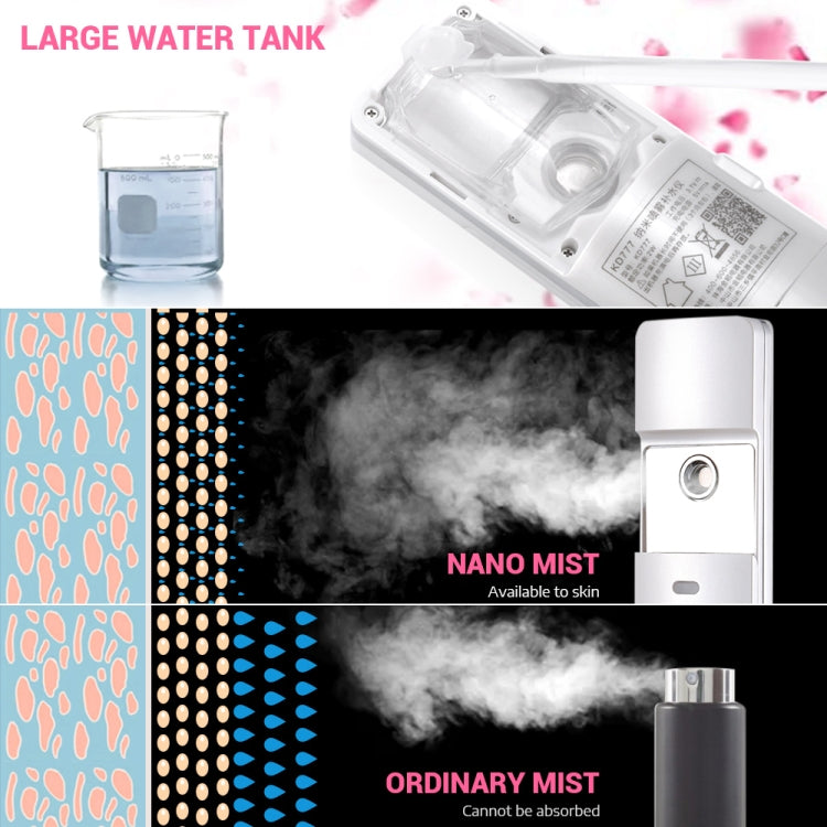 K-SKIN KD777 Nano Cool Spruzzatore facciale portatile Umidificatore per la cura della pelle Cura della pelle, White, Red