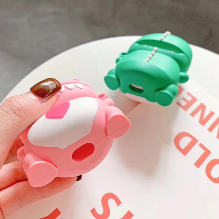 Coppia wireless universale Supporto per cuffie Bluetooth con dinosauro rosa verde per Apple AirPods 1 / 2