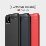 Custodia in TPU in fibra di carbonio con trama spazzolata per Google Pixel 4XL, For Google Pixel 4 XL
