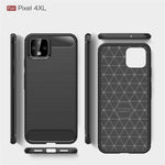 Custodia in TPU in fibra di carbonio con trama spazzolata per Google Pixel 4XL, For Google Pixel 4 XL