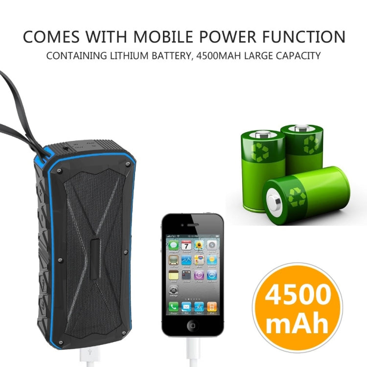 Altoparlante Bluetooth portatile Altoparlanti wireless stereo super bassi Supporto IP66 Impermeabile Ricarica di emergenza Vivavoce TF