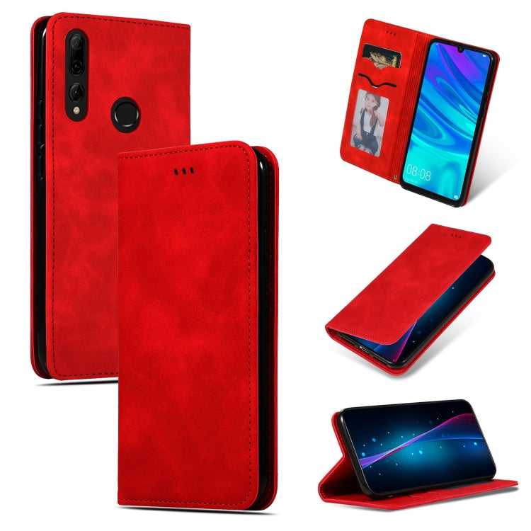 Retro Skin Feel Business Custodia in pelle con vibrazione orizzontale magnetica per Huawei P Smart 2019 & P Smart Plus 2019 & Mate 30 Lite, For Huawei P Smart 2019