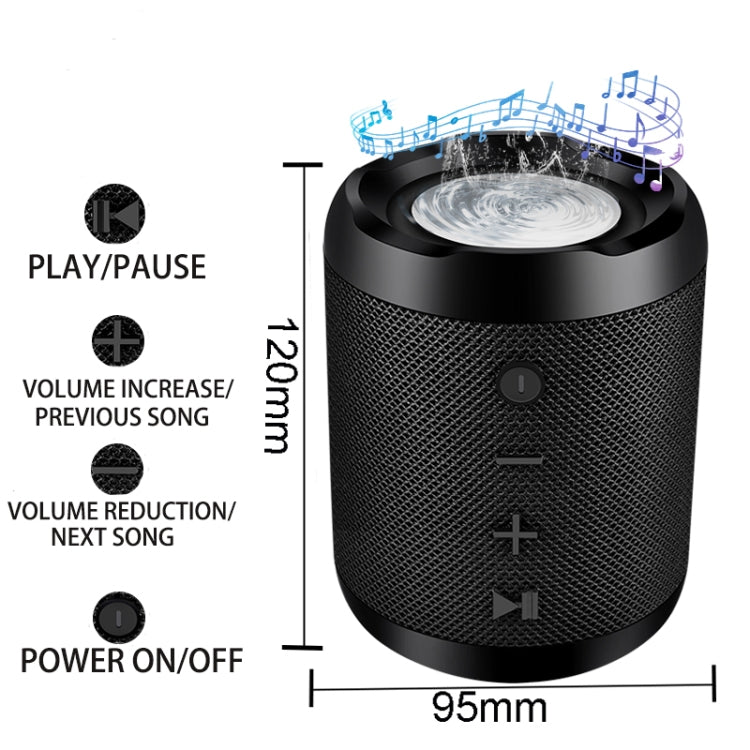 Altoparlante Bluetooth portatile Sistema audio portatile Altoparlante esterno impermeabile con surround musicale stereo da 5 W