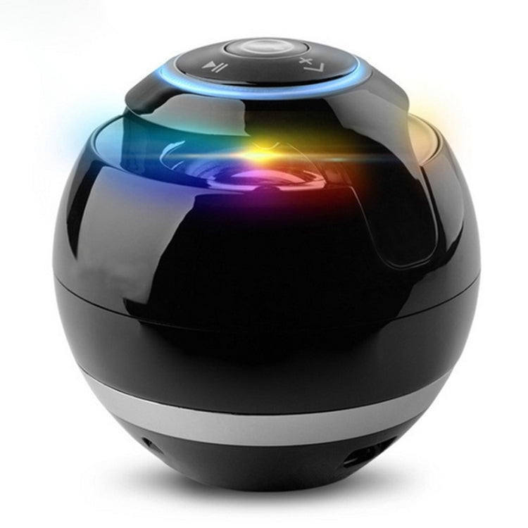 Altoparlante Bluetooth a sfera T&G A18 con luce a LED Mini altoparlante wireless portatile Musica mobile Supporto per subwoofer MP3 TF, BLACK, BLUE, PINK, WHITE