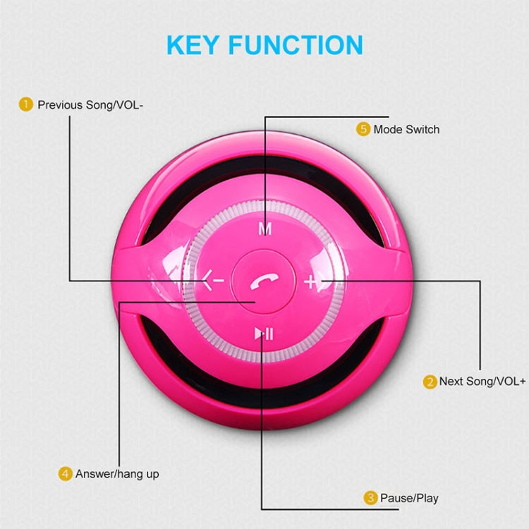 Altoparlante Bluetooth a sfera T&G A18 con luce a LED Mini altoparlante wireless portatile Musica mobile Supporto per subwoofer MP3 TF, BLACK, BLUE, PINK, WHITE