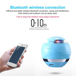 Altoparlante Bluetooth a sfera T&G A18 con luce a LED Mini altoparlante wireless portatile Musica mobile Supporto per subwoofer MP3 TF, BLACK, BLUE, PINK, WHITE
