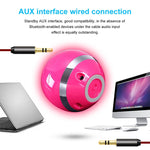 Altoparlante Bluetooth a sfera T&G A18 con luce a LED Mini altoparlante wireless portatile Musica mobile Supporto per subwoofer MP3 TF, BLACK, BLUE, PINK, WHITE