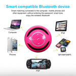 Altoparlante Bluetooth a sfera T&G A18 con luce a LED Mini altoparlante wireless portatile Musica mobile Supporto per subwoofer MP3 TF, BLACK, BLUE, PINK, WHITE