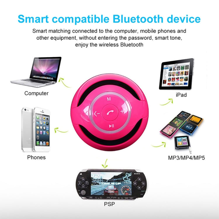Altoparlante Bluetooth a sfera T&G A18 con luce a LED Mini altoparlante wireless portatile Musica mobile Supporto per subwoofer MP3 TF, BLACK, BLUE, PINK, WHITE